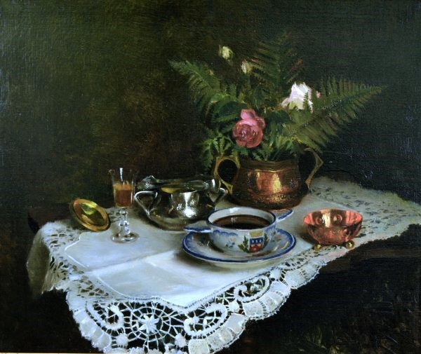 Louis Joseph CAPMAN  "Nature morte au vase de roses"  Huile sur toile XX ème