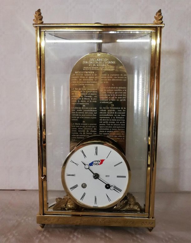 Pendule l'Epée France bicentenaire de la révolution n°33/1789