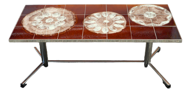 Table basse Céramique par Julien de COVEMAEKER  dit "Juliette BELARTI" Année 60/70