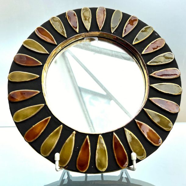 Mithé ESPELT (Marie-Thérèse dite) (1923-2020) - Miroir circulaire modèle Marguerite 1955