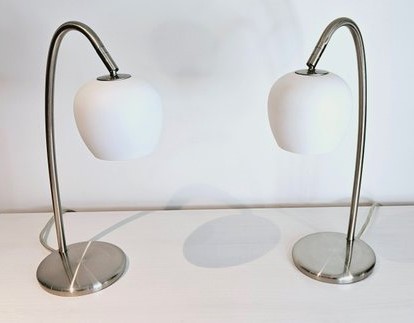 Paire de Lampes digitales de chevet de bureau vintage design Habitat maison France N6481