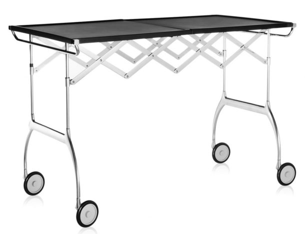Table roulante pliable Desserte  "Battista" Glen Oliver Löw et Antonio Citterio pour la marque Kartell.